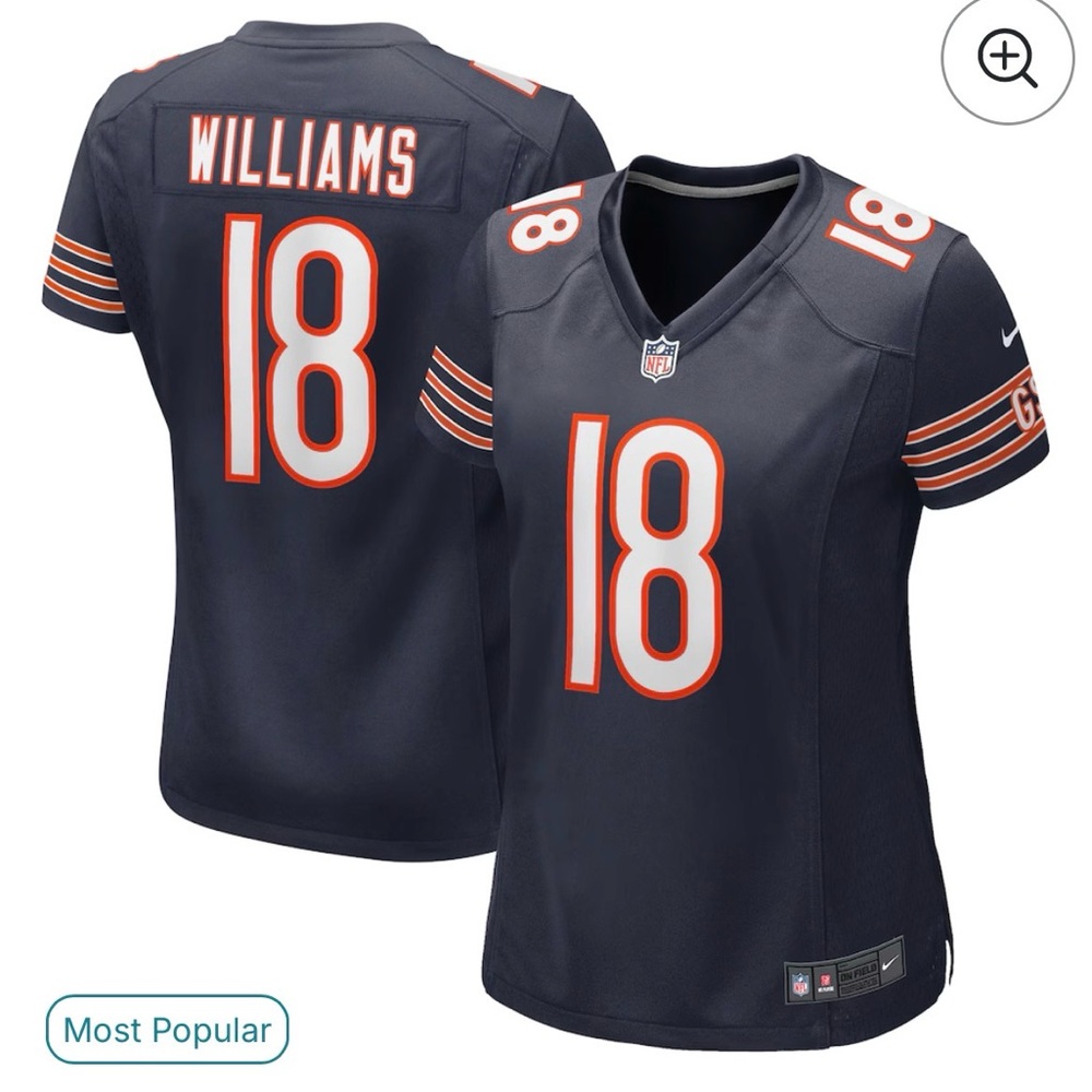 Women's Chicago Bears Caleb Williams 18 Jersey XXL NWT